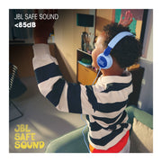 JBL Junior 320 Wired Kids On-Ear Headphones with Built-In Microphone, Safe Sound Under 85dB, Foldable Design, Purple