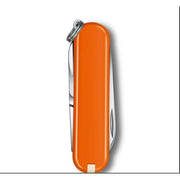 Victorinox Classic SD Multi Tool Swiss Army Knife, Compact 7 Functions, Screwdriver, Key Ring, Orange - Lightweight