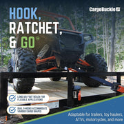 CargoBuckle G3 Retractable Ratchet Tie-Down 2-Pack