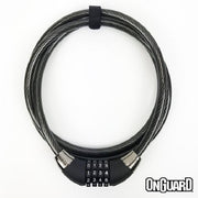 Todson Inc. 5574 Combination Hardened Security Steel Cable Bike Lock