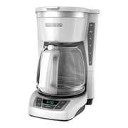 Black & Decker CM1160W 12 Cup Programmable Drip Coffeemaker, White