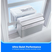 Midea MAW08W1QWT-T  8,000 BTU U-Shaped Window Air Conditioner with Smart Inverter, Updated