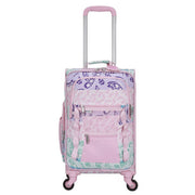 Olivet International CK-62022-SSSB CRCKT 3 Piece Set Social Butterfly Softside with Packing Cube and Luggage Tag, Pink Social Butterfly