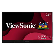 ViewSonic Touch Display Tablet, 24 Inch 4K UHD IPS, PCAP 10-Point Touch, Active Stylus, USB-C HDMI DisplayPort, Built-In Kickstand and Speakers, ID2456-4K