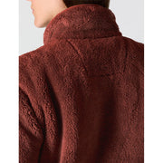 Carhartt Women's Loose Fit Fleece Pullover, Half-Zip Mock Collar, Spice Red, Small, 106470-RD1