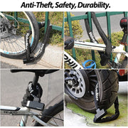 ValueMax Bike Chain Lock, Heavy-Duty 5/16-Inch Steel Chain, 3.2 Feet, Black, with 2 Rust-Resistant Stainless Steel Keys V133023AE