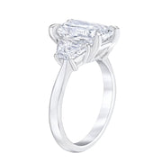 Lab Created Diamonds Radiant Engagement Ring in 18K White Gold, 6