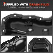 A-Premium Engine Oil Pan Sump with Drain Plug for Mazda 3 2012-2013 2.0L PE0710400A
