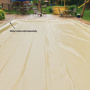 In The Swim Tan 16 x 32 Rectangle Inground Winter Pool Cover, Durable Polyethylene, UV Protection, 14 x 14 Scrim, 20 Year