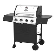 Expert Grill EX5704430716002 Gas Grill, 4-Burner Propane Gas Grill with Side Table and Wheels, Stainless Steel