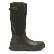 LaCrosse Men's Alpha Lite II Steel Toe Waterproof Rubber Work Boots, Breathable, Slip-Resistant, Black
