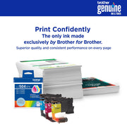 Brother Genuine LC504XLBK High Yield Black Ink Cartridge for MFC-J1365DW Printer, 1500 Page Yield