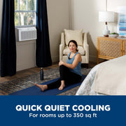 GE Appliances Window Air Conditioner 8000 BTU Ultra Quiet White for Medium Rooms up to 350 Sq Ft AHEL08BB