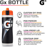 Gatorade GX Refillable Water Bottle, Marble White, 30 oz, BPA-Free Plastic, Flip Top Lid with High-Flow Valve, 87412436