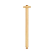 Signature Hardware 948958-12 Round Ceiling-Mount Shower Arm Brushed Gold
