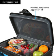 Arctic Zone Titan Iceless Zipperless Soft Cooler with Deep Freeze Gel Ice Blanket, 25 Quart, 38-Can Capacity, Bright Blue or Quarry Gray