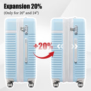 Joyway 010 5 Pcs ABS Hardside Spinner Luggage Sets - (Expandable Suitcase20