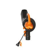 Worx WG505 120 MPH 350 CFM 12 Amp Electric Leaf Blower/Mulcher/Vac with Metal Impeller