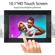 Anna Bella AB-PF1006-Black-ZJ01 10.1 Inch IPS HD Touch Screen Smart Cloud Photo Frame With 32GB Storage, Black
