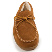 Minnetonka 3902 Moccasin Pile-Lined Hardsole Mocs for Men - Brown - 11M