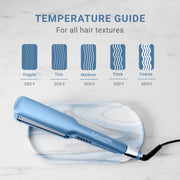 BaBylissPRO Nano Titanium 1.5 Inch Ultra-Sleek Hair Straightener with LED Temperature Display, Full-Floating Titanium Plates, Blue, BNT131T