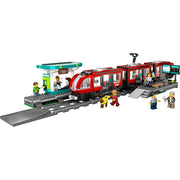 LEGO 6470812 City Downtown Streetcar and Station Toy Train Set 60423