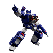 Blokees Transformers Action Edition 03 Soundwave Action Figure, 8-Inch, Multicolor, Magnetic-Activated Lights and Sounds, 58 Movable Points, Tool-Free Assembly, 71172
