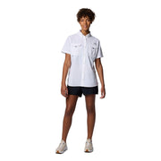 Columbia PFG Bahama II Women's Short-Sleeve Fishing Shirt, White, Relaxed Fit, UPF 50 Sun Protection, 209299