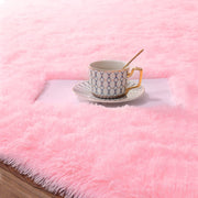 Lochas Luxury Fluffy Area Rug, Ultra Soft High Pile, Non-Slip Rubber Backing, Pink, 6 x 9 ft, HS0029FHO