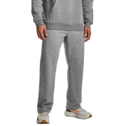 Under Armour Rival Fleece Pants for Men - Castlerock Light Heather/White - M