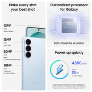Samsung Galaxy S26 Smartphone, 512GB Storage, 12GB RAM, 6.3-Inch AMOLED Display, 50MP Rear Camera, Cobalt Violet, SM-S942UZVFXAA