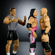 Mattel WWE Elite Legacy Submission Match 3-Pack Action Figures, Bret Hart, Stone Cold Steve Austin, Ken Shamrock, 6-Inch, JHL71