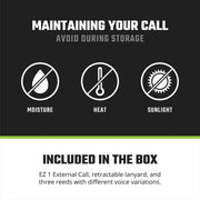 Elk Call Ez 1 Black - BLACK/GREEN