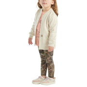 Carhartt French Terry Jacket, Long-Sleeve T-Shirt, and Leggings Set for Toddlers - Mossy Oak DNA - 2T