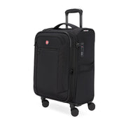 Swissgear Stride Expandable Carry-On Spinner Luggage, Durable Nylon, 8-Wheel Spinner, TSA Lock, Black, 23 in, 7069202154