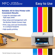 Brother INKvestment Wireless Color Inkjet All-in-One Printer with Automatic Duplex Printing, 20-Page ADF, 1.8