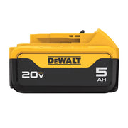 DeWALT 20V MAX XR Cordless Tool Battery and Charger Kit, 5Ah Lithium-Ion, Lightweight, Extended Runtime, DCB205C