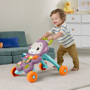 Fisher-Price Learn With Me Purple Monkey Walker Baby Learning Toy with Music & Lights