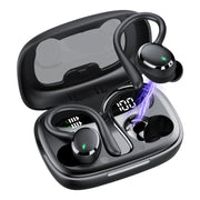 Tikland A12-BK Wireless Bluetooth 5.3 Over Earbuds with Earhooks, Black