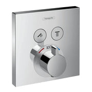 2 Function Square THERMOSTATIC Shower Trim Polished Chrome