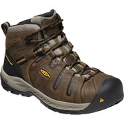 KEEN Flint II Steel Toe Work Boots for Men - Cascade Brown - 7W