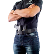 Nexbelt PCS6830 EDC Supreme Appendix Black 38mm Nylon Gun Utility Harness Ratchet Belt for Concealed Carry