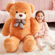 Ikasa Giant Teddy Bear Stuffed Animal Plush Toy, Jumbo 47 in, Brown, Oversized Soft Plush