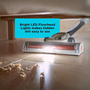 BLACK+DECKER Powerseries+ 20V MAX Cordless Stick Vacuum with AUTOSENSE Technology, Anti-Tangle Brush Bar, LED Floorhead Lights, Convertible Handheld, White, BHFEA520J
