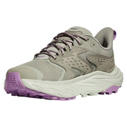 Hoka 1142830F-Bycl Anacapa 2 Low GTX Waterproof Hiking Shoes for Ladies - Barley/Celadon Tint - 9M