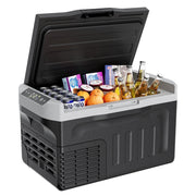 Simzlife 12 Volt Car Refrigerator, 22 Quart Portable Fridge Freezer, Energy-Efficient Inverter Compressor, Quiet Operation, Smart Battery Protection, LED Display, Reversible Door