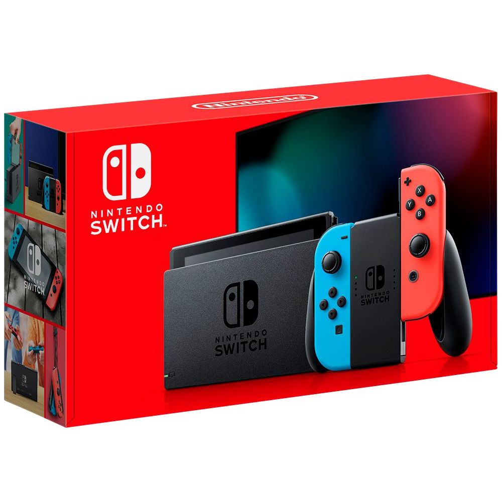Nintendo HADSKABAA Switch 32GB Console - Neon Red/Neon Blue Joy