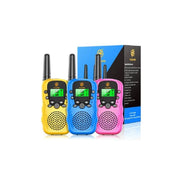 Atopdream WT3PCO08-1 Walkie Talkies, 2 Way Radio, 3 KM Long Range, Clear Sound Toy Gift for Kid Boys Girls 3-12 Years Old-3 Pcs
