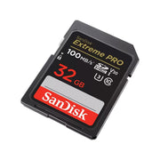 SanDisk Extreme PRO SDHC UHS-I Memory Card, 32GB, Class 10, U3, V30, 4K UHD Video Support, Dark Gray/Black, SDSDXXO-032G-GN4IN
