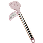 CWC Cook With Color CWC Silicone Slotted Turner Spatula PINK Stainless Steel Kitche